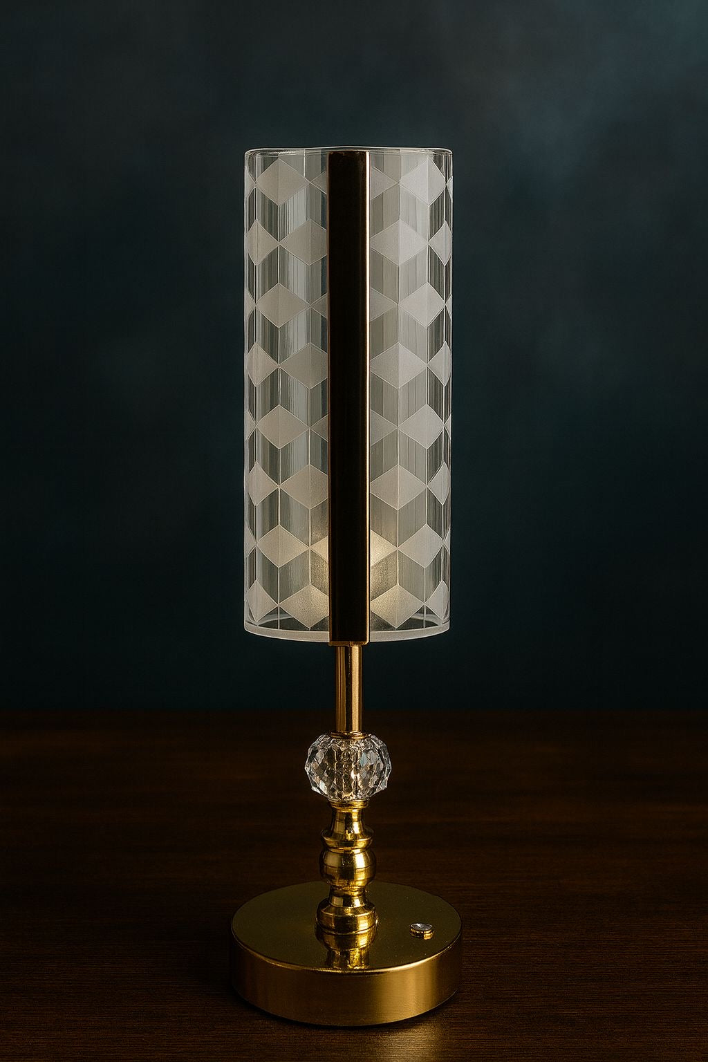 Rechargeable crystal lamp