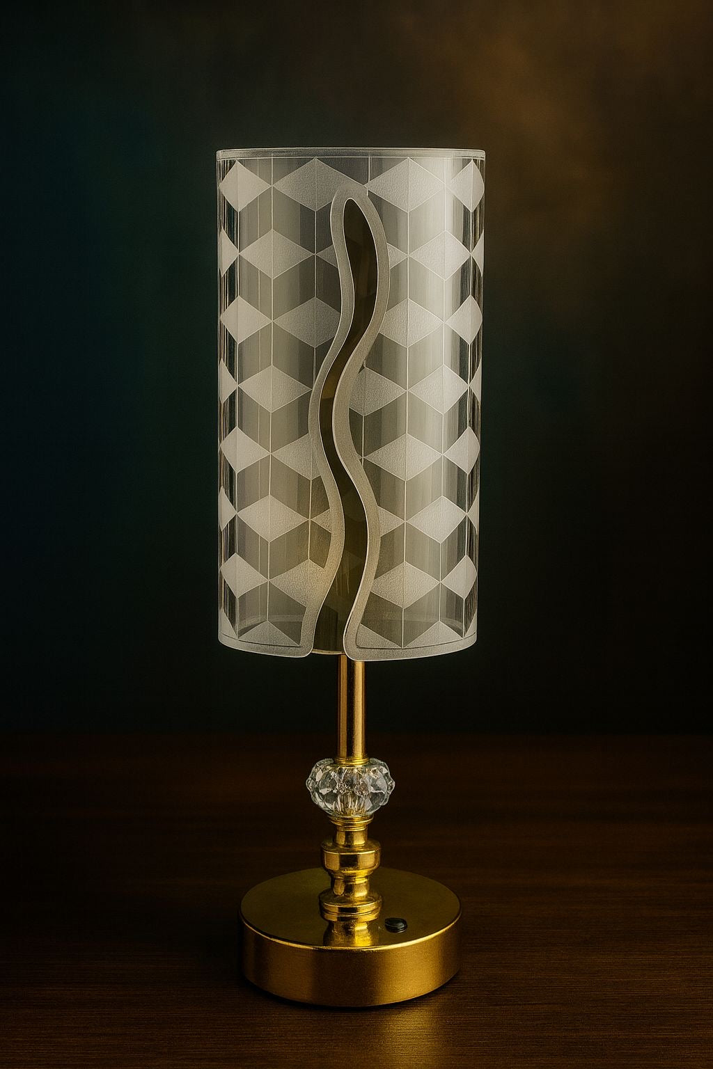 Rechargeable crystal lamp