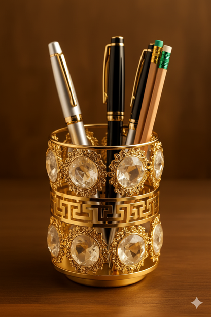 LV crystal pen holder